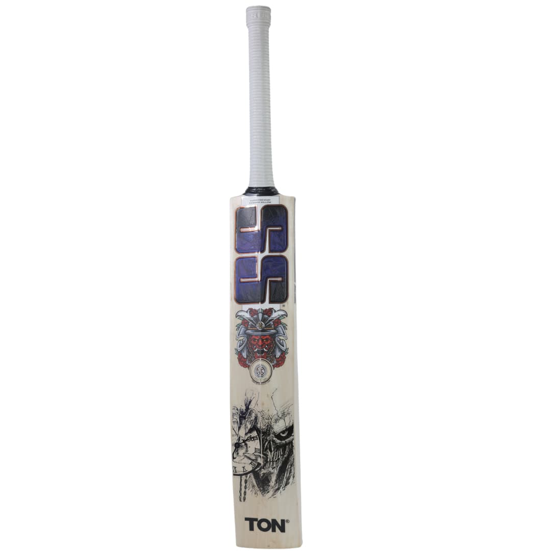 SS Devils Blue Kashmir Willow Cricket Bat - Profile View