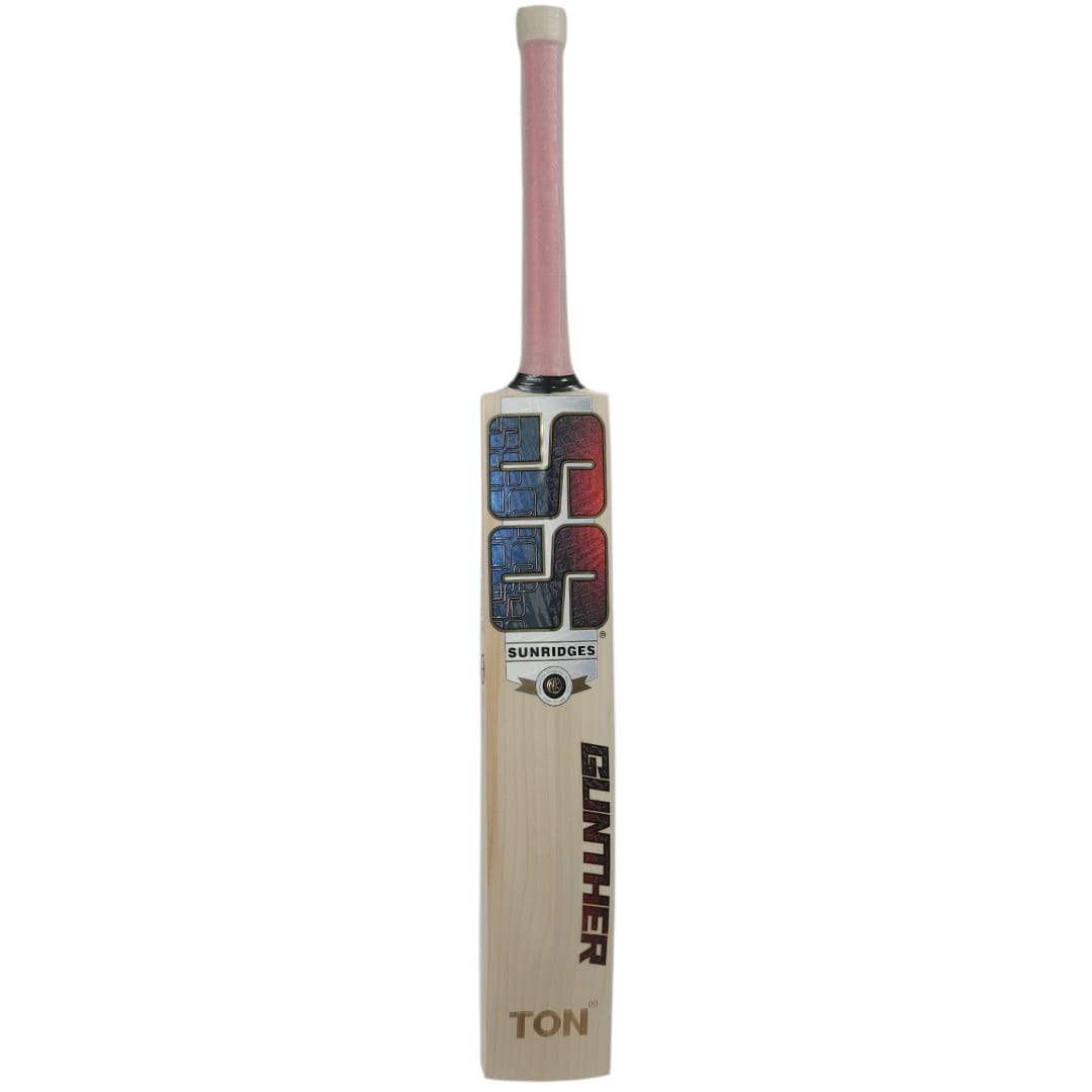 SS Gunther English Willow Cricket Bat - Spine / Back View