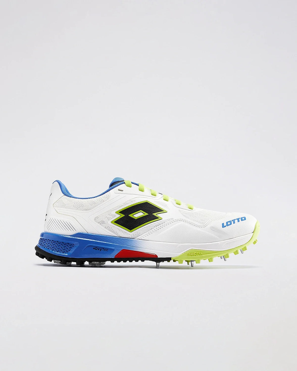 Lotto Super Shot Blizzard cricket spike - front on view showing reinforced toe