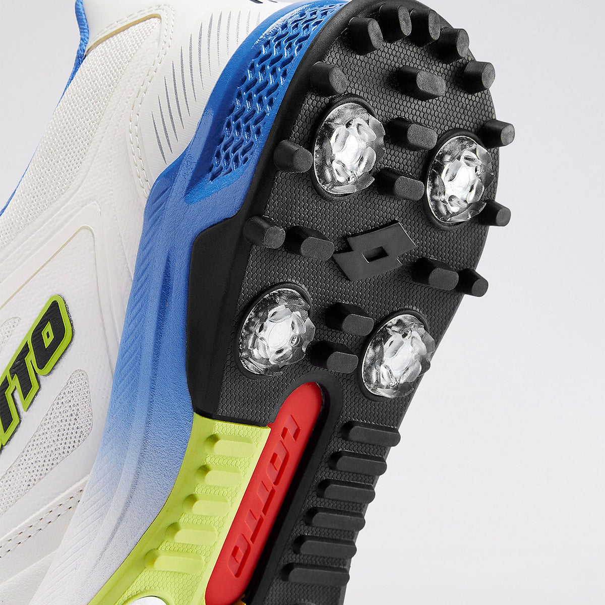 Lotto Super Shot cricket shoe top down view showing lacing and fit