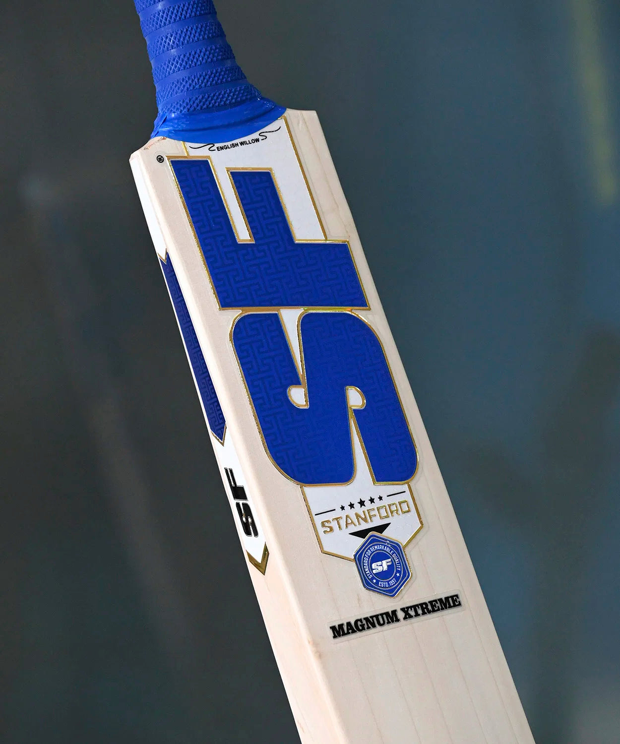 SF Stanford Magnum Xtreme English Willow Cricket Bat - Front View
