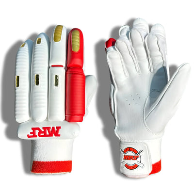 MRF Genius Prince Cricket Batting Gloves - Sheepskin Leather, Mens