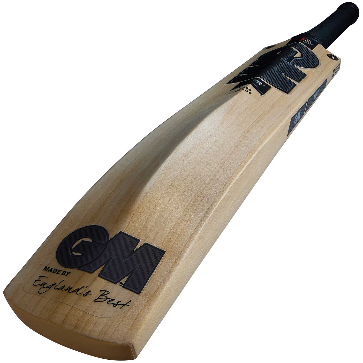 GM Noir Original 2026 cricket bat three quarter rear view showing concaved back