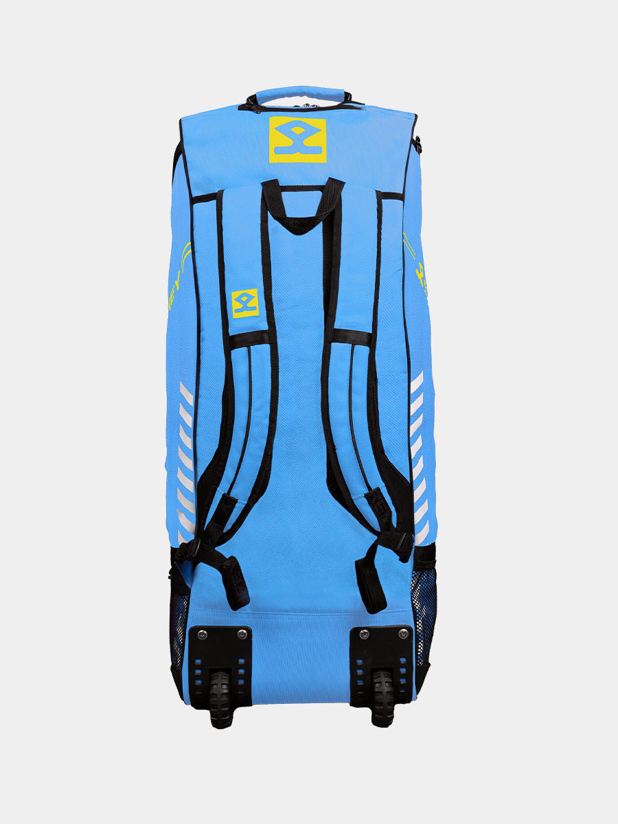 Shrey Legacy Duffle Wheelie 80 - Brittany Blue - Side View
