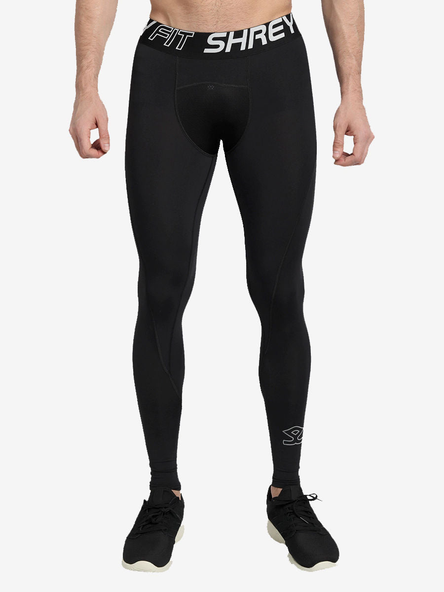 Shrey Intense Compression Long Tights Black - Front