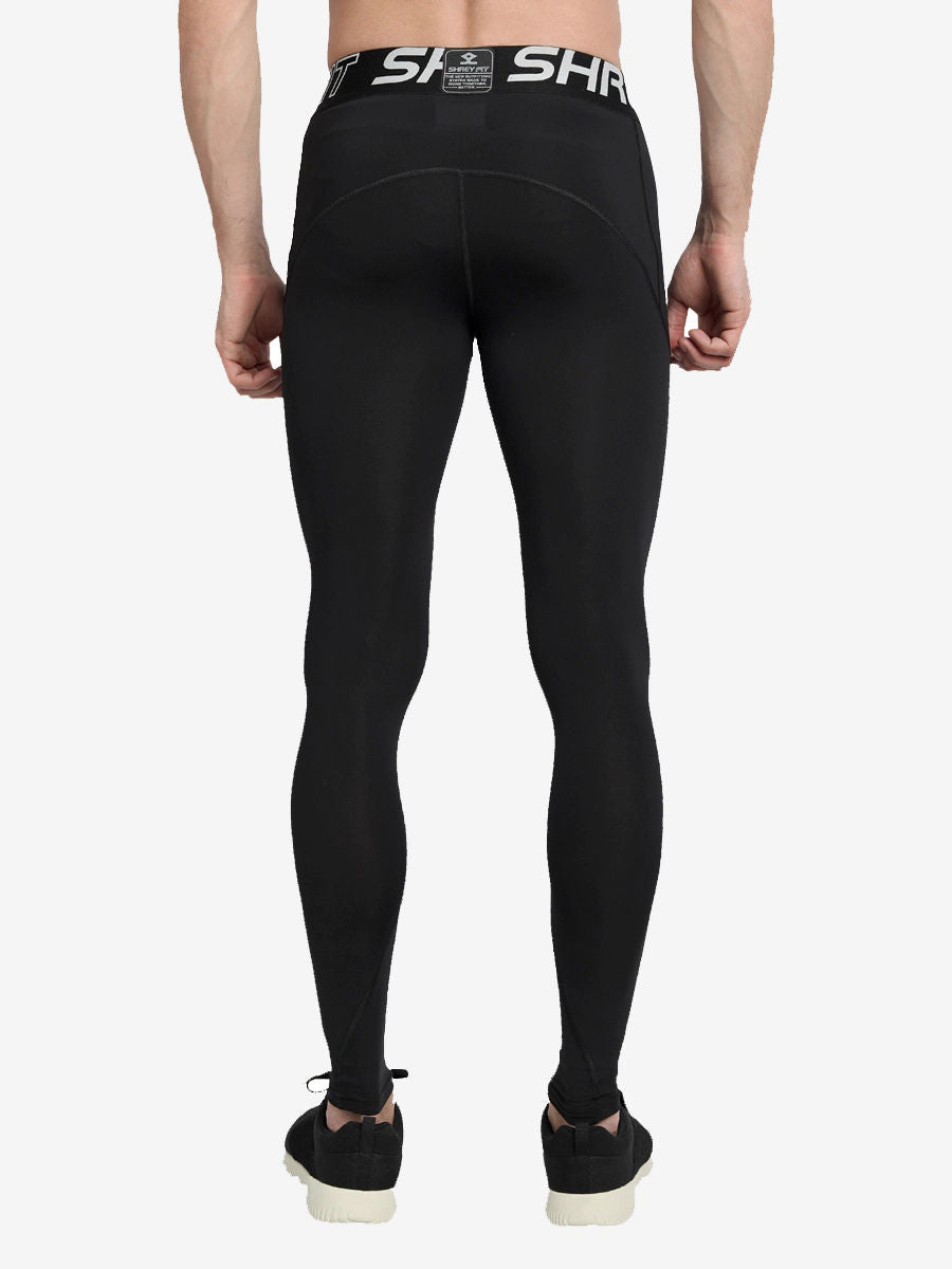 Shrey Intense Compression Long Tights Black - Side