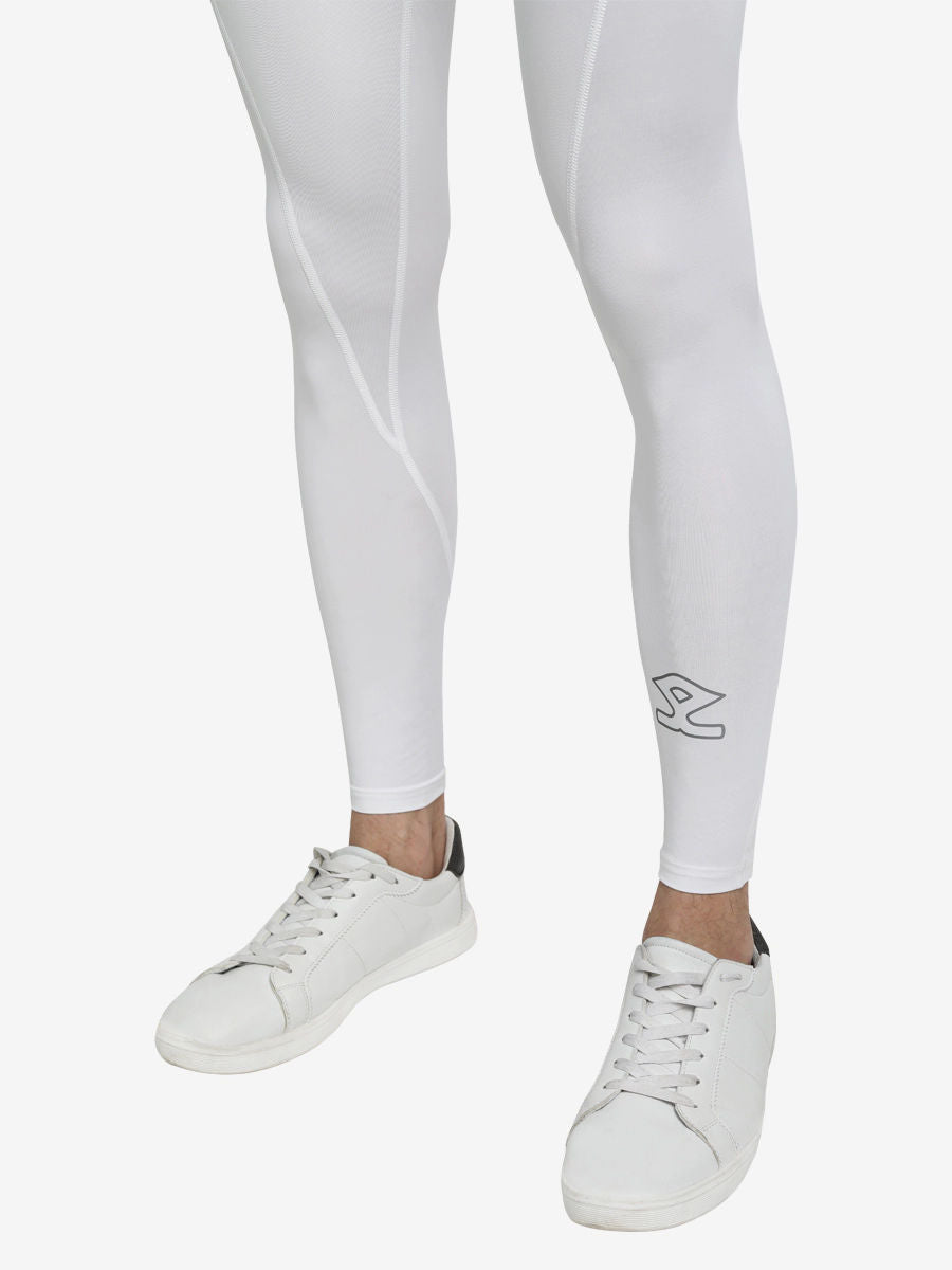Shrey Intense Compression Long Tights White - Detail
