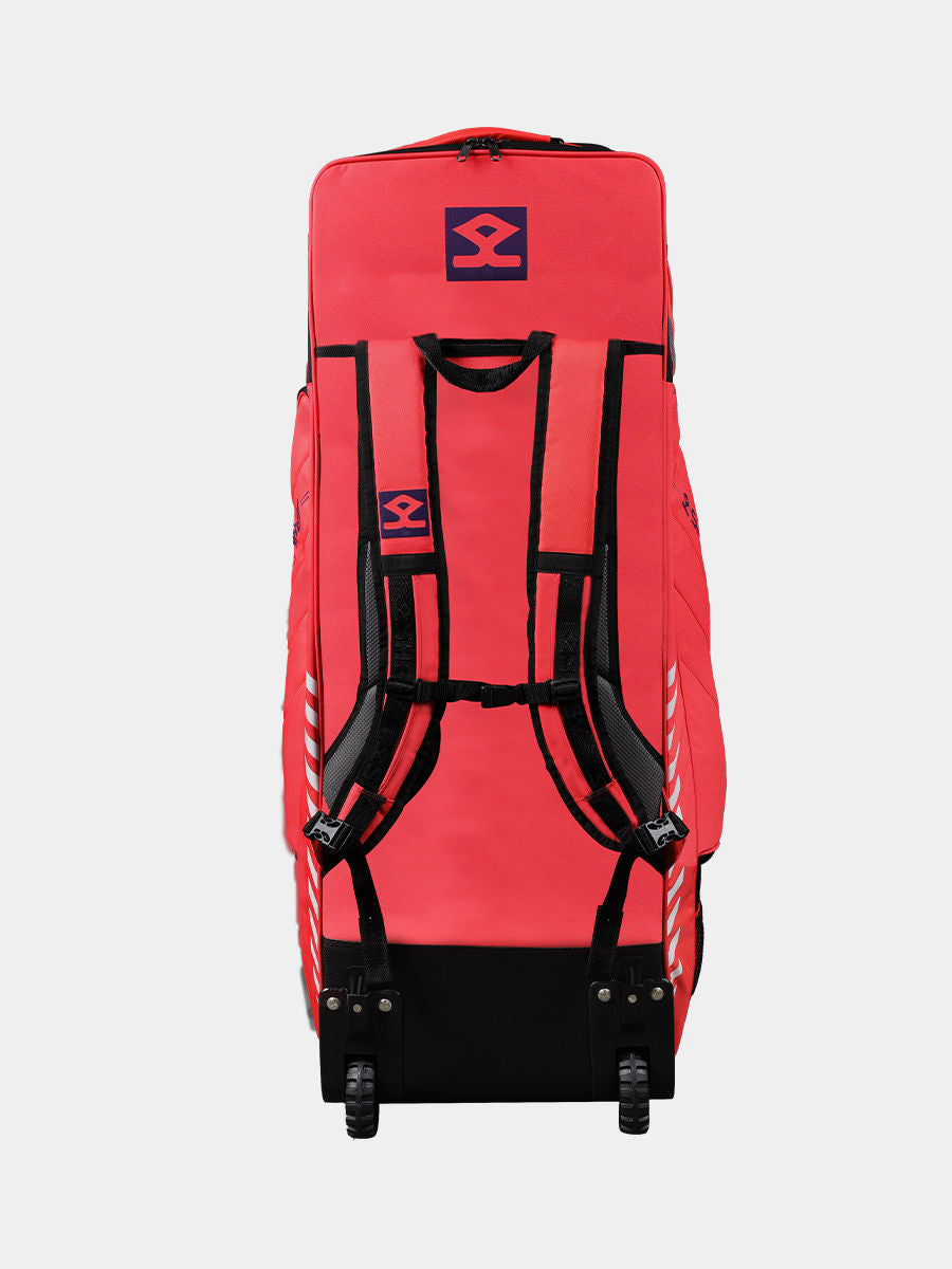 Shrey Legacy Duffle Wheelie 120 - Radiant Red - Side View