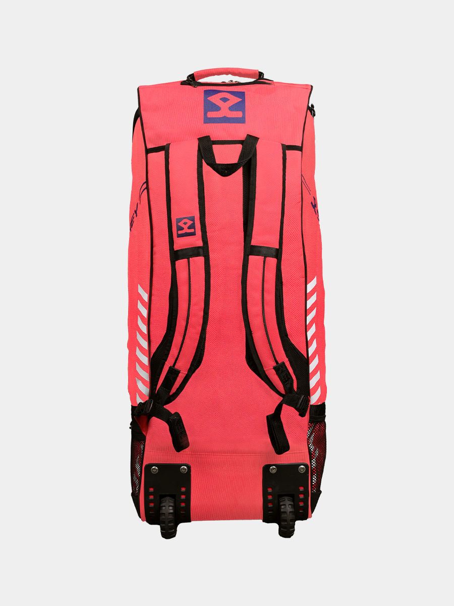 Shrey Legacy Duffle Wheelie 80 - Radiant Red - Side View