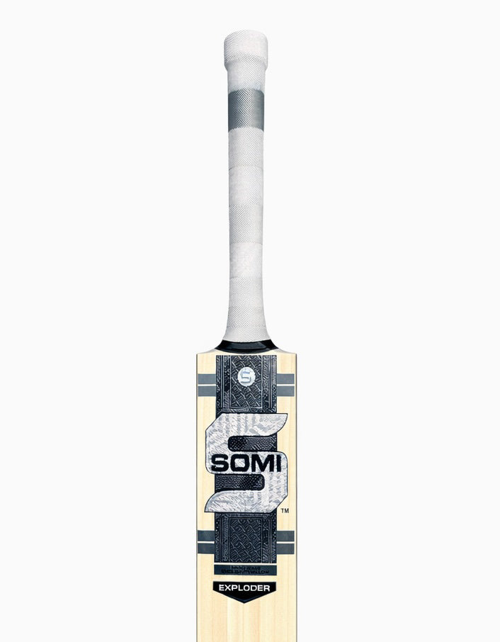 SOMI Exploder English Willow cricket bat profile and edge view
