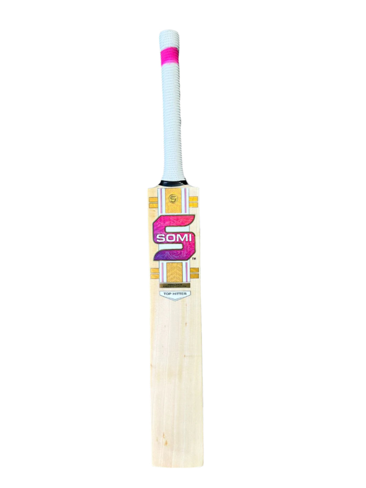 SOMI Top Hitter English Willow cricket bat SH front view