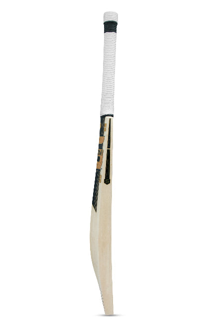 SOMI Vision cricket bat side view with multi-colour grip