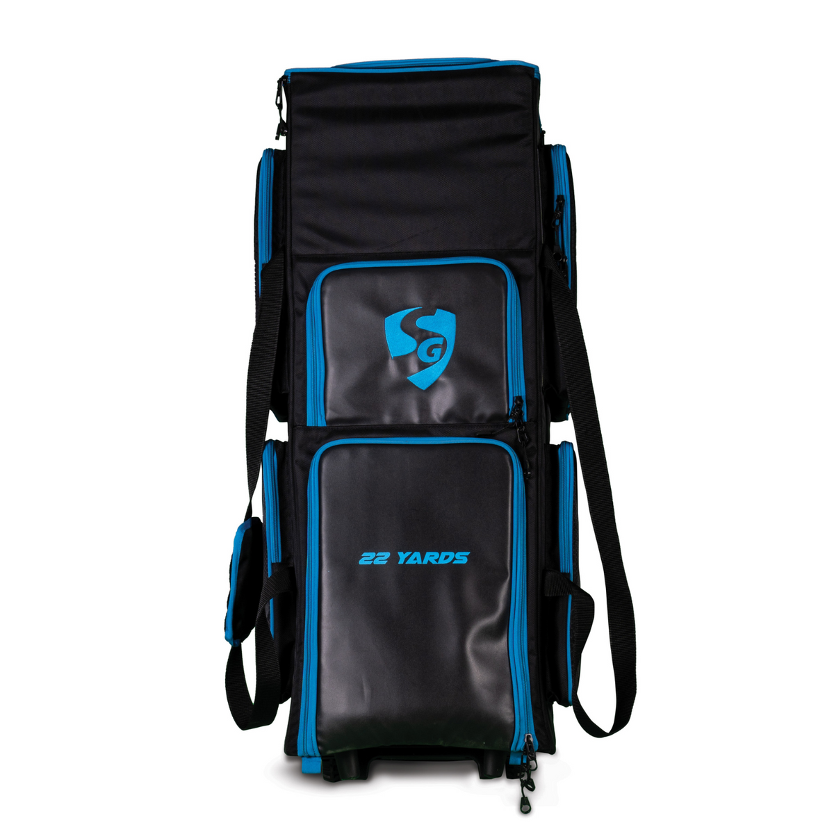 SG 22 Yards wheelie trunk cricket kit bag feature overview