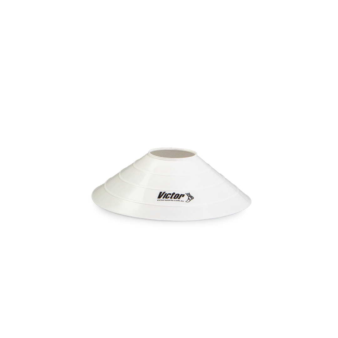 White Victor soft marker training cones - 20 pack from the 100 piece set