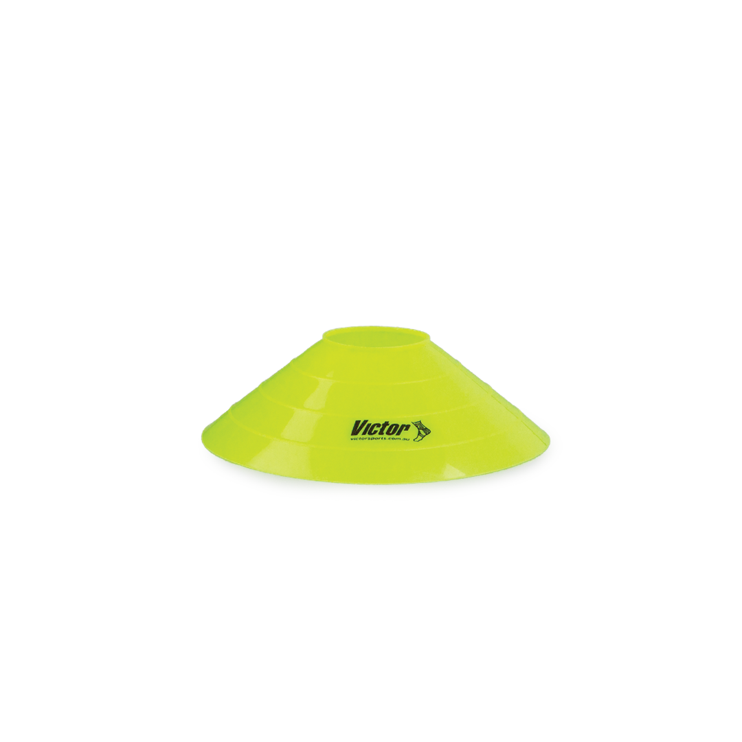 Yellow Victor soft marker training cones - 20 pack from the 100 piece set