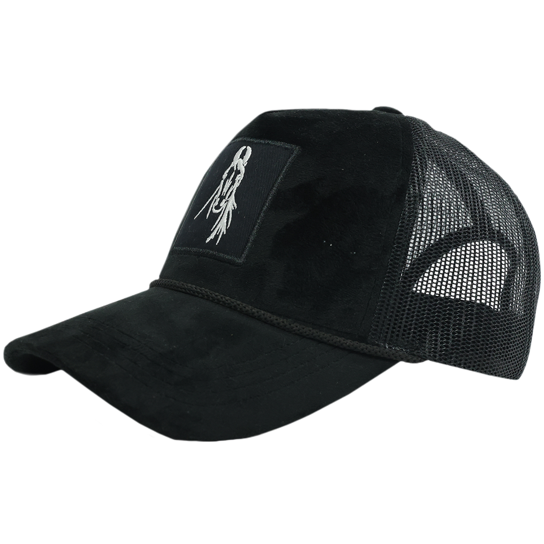SS Marwari Stallion Suede Cricket Cap Black - Hero
