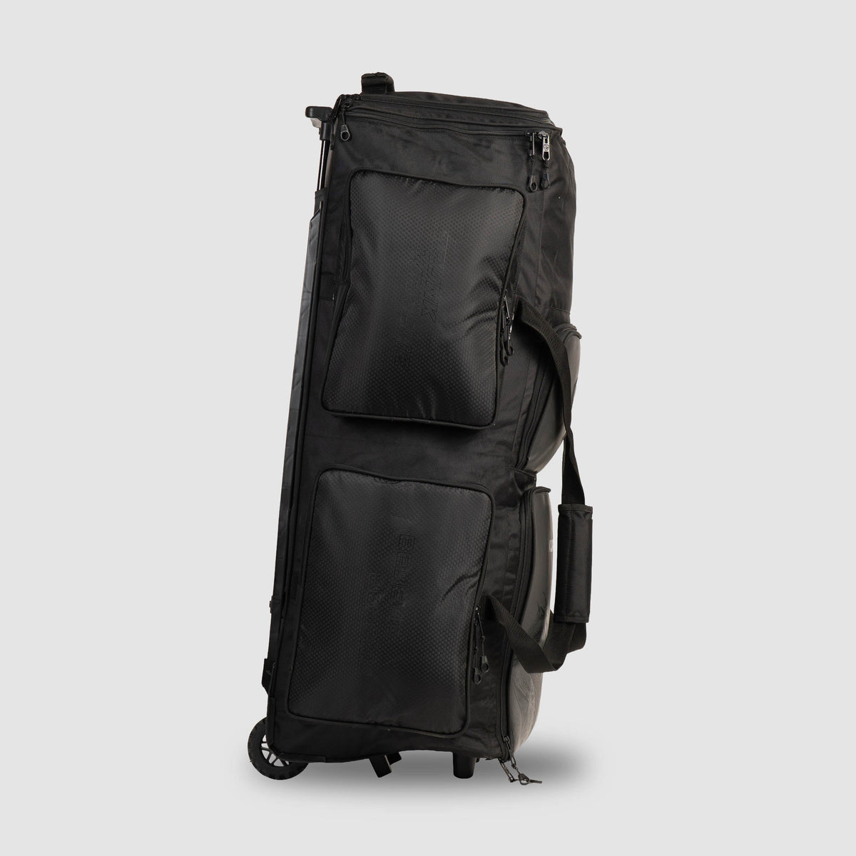 SG KLR wheelie trunk kit bag side profile with wheels and pull handle