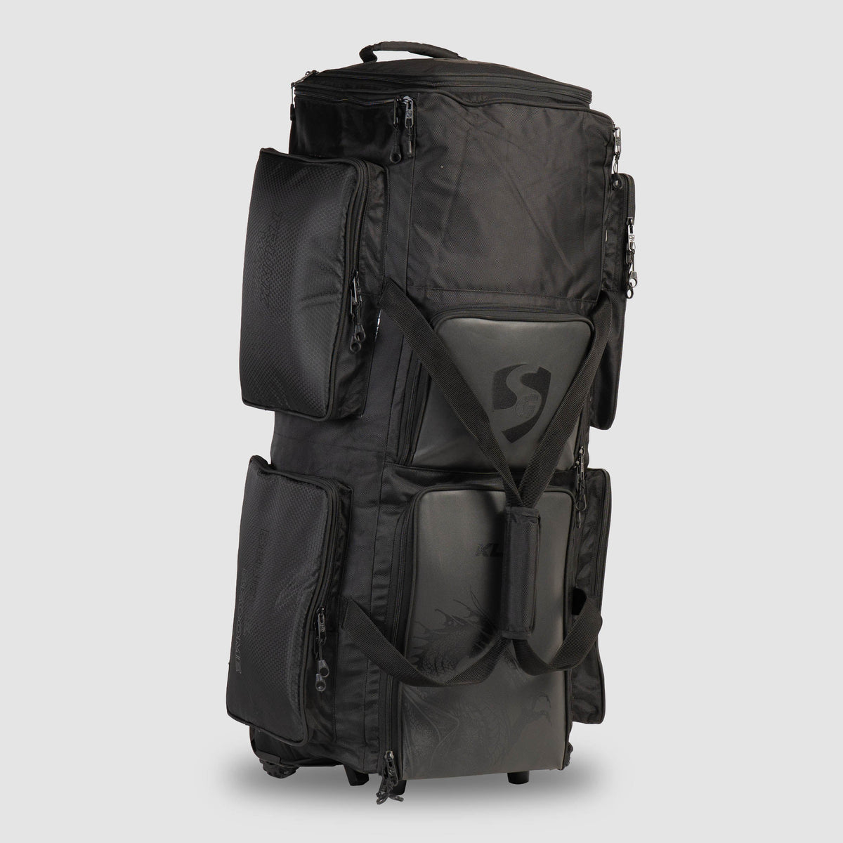 SG KLR kit bag leatherette construction and KL Rahul Series branding