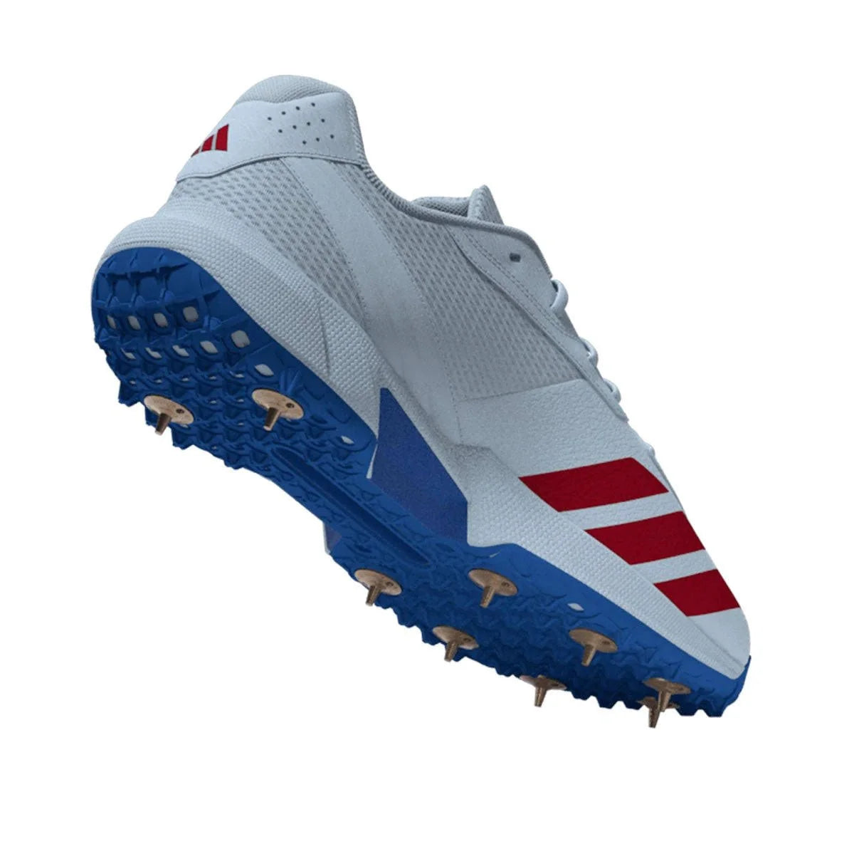 Adidas 22YDS Spike cricket shoes in blue - side view