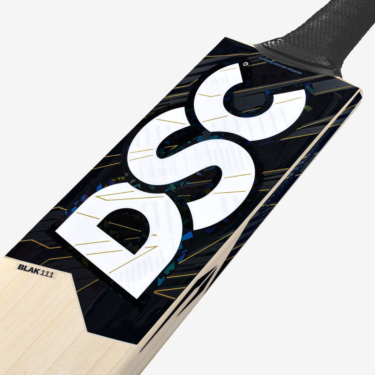 DSC BLAK 111 cricket bat back view showing full back profile and spine