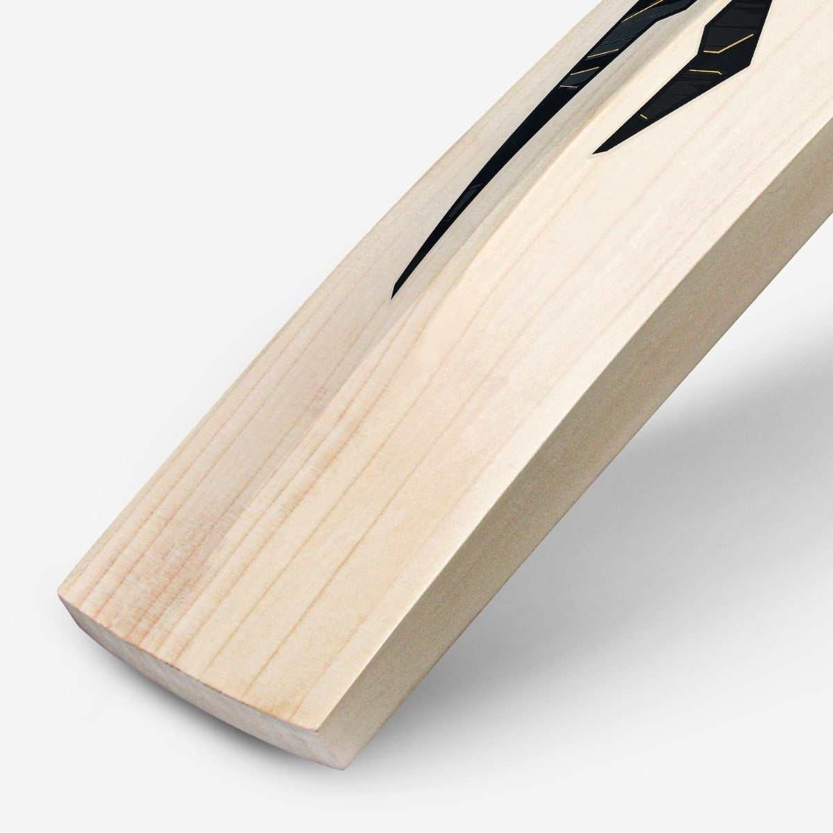 DSC BLAK range cricket bat toe and blade detail