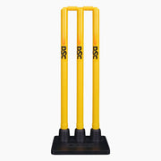 DSC Plastic Cricket Stumps with Rubber Base - Hero Shot