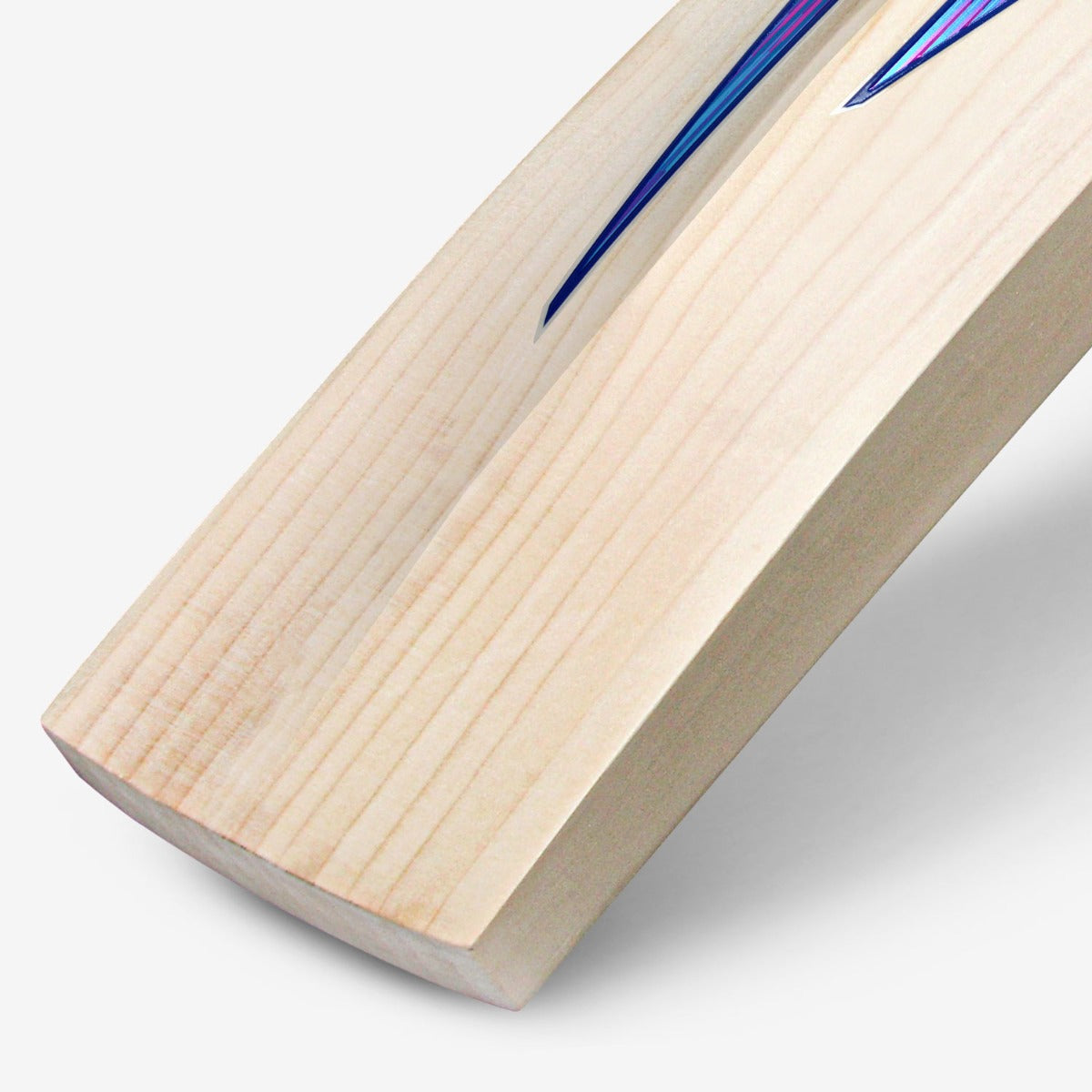 DSC BLU range 2026 cricket bat edge and toe detail