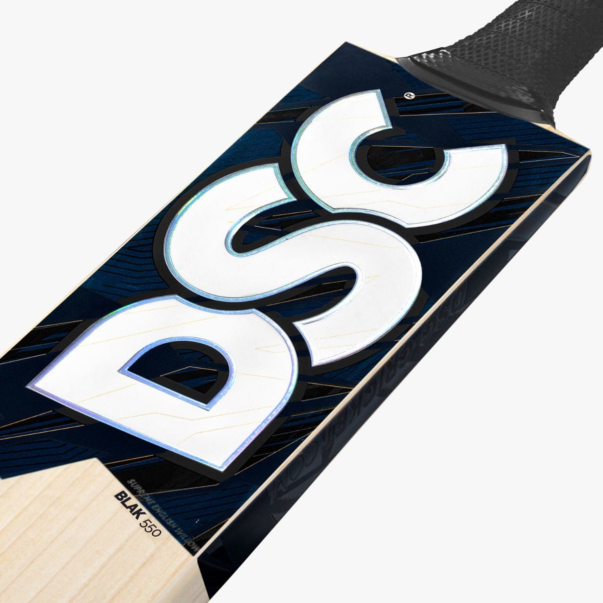 DSC BLAK 550 English Willow Cricket Bat - Profile View with Massive Edges