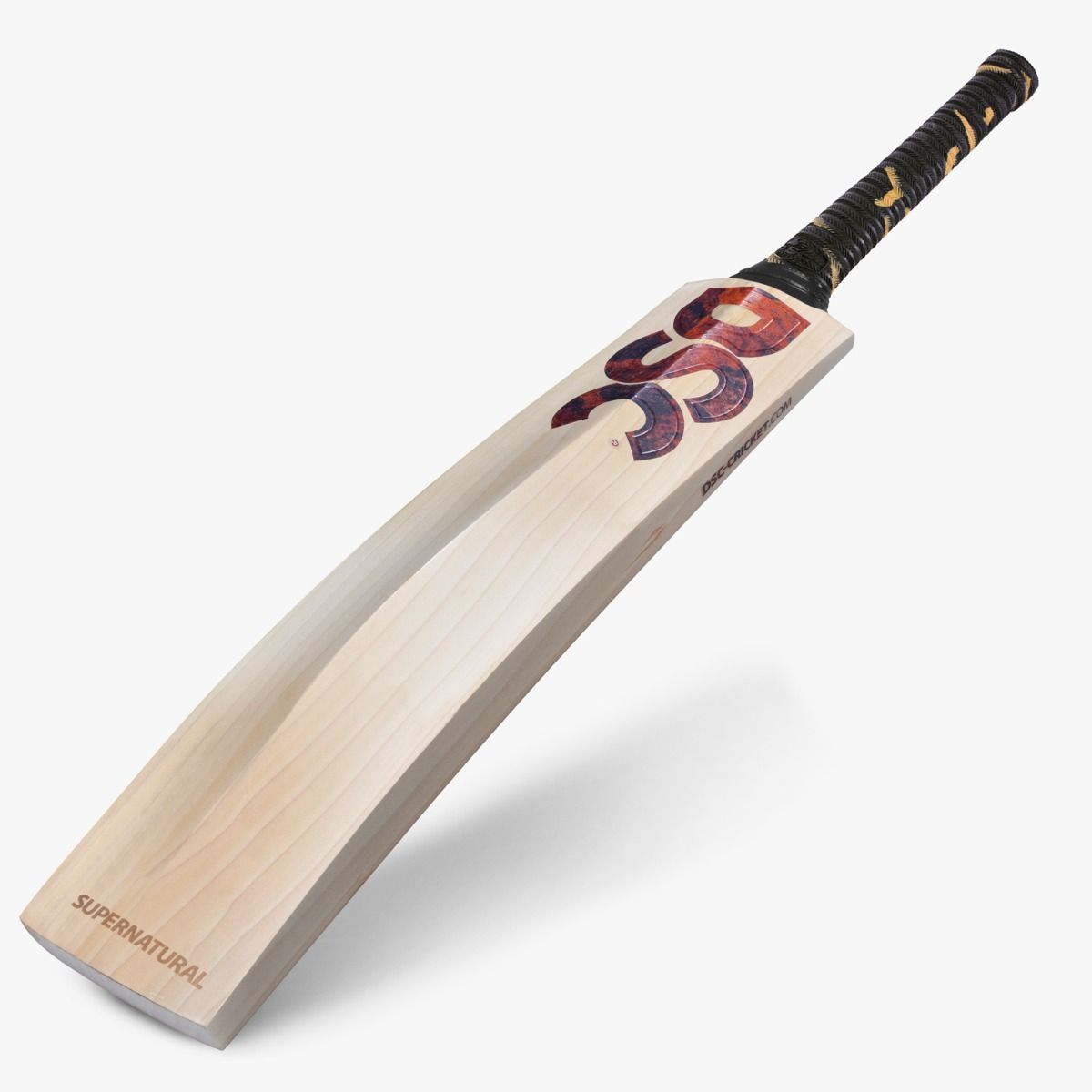 DSC Supernatural Rust Brown Cricket Bat - Back Spine