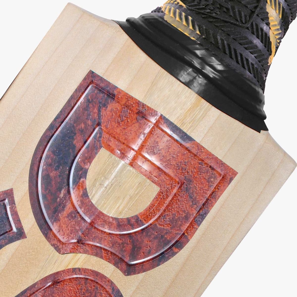 DSC Supernatural Rust Brown Cricket Bat - Profile View with Pronounced Swell