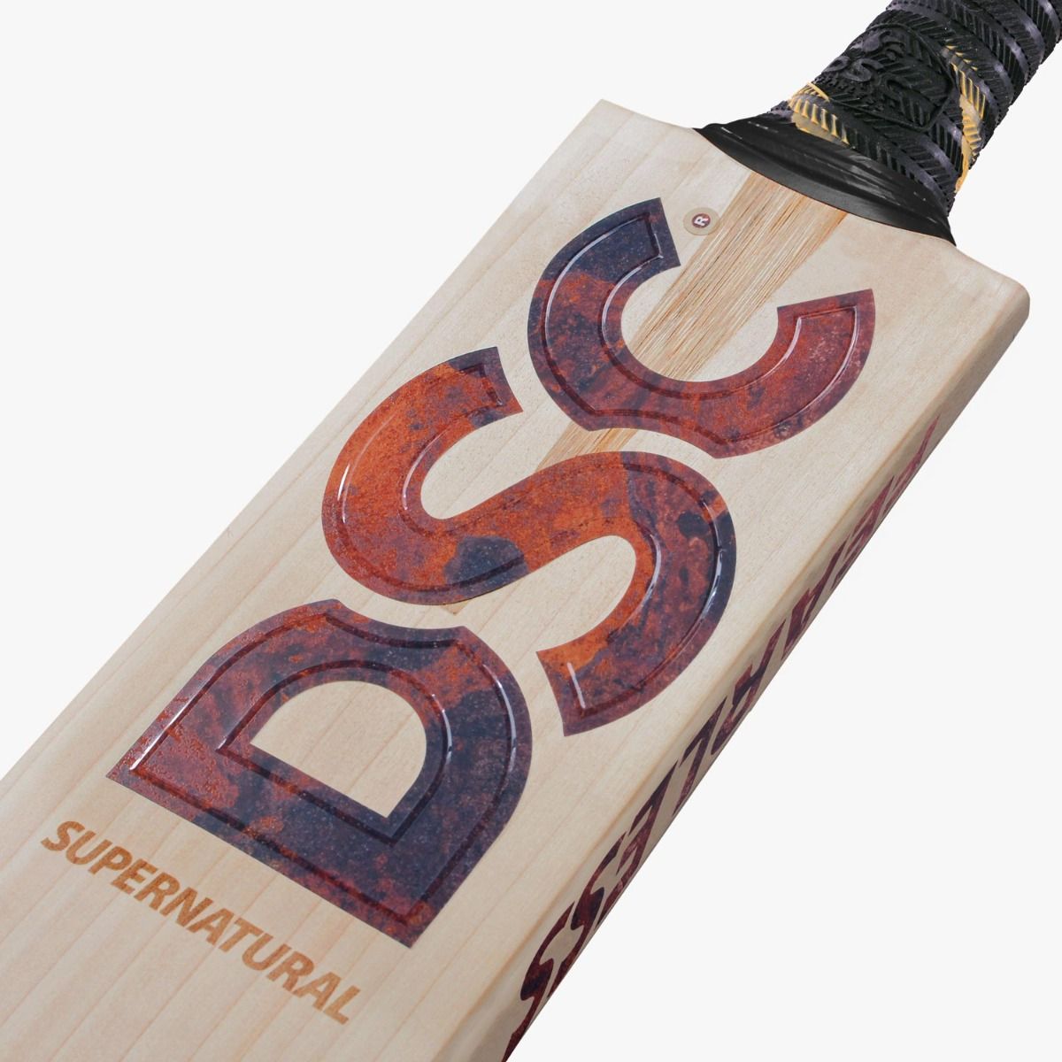 DSC Supernatural Rust Brown Cricket Bat - Detail View