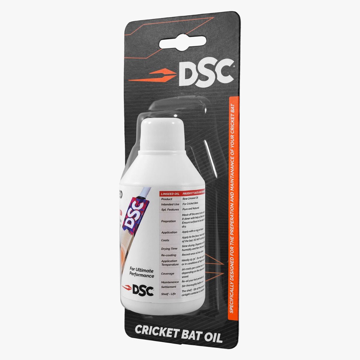 DSC Linseed Oil for Cricket Bats 100ml - Side View
