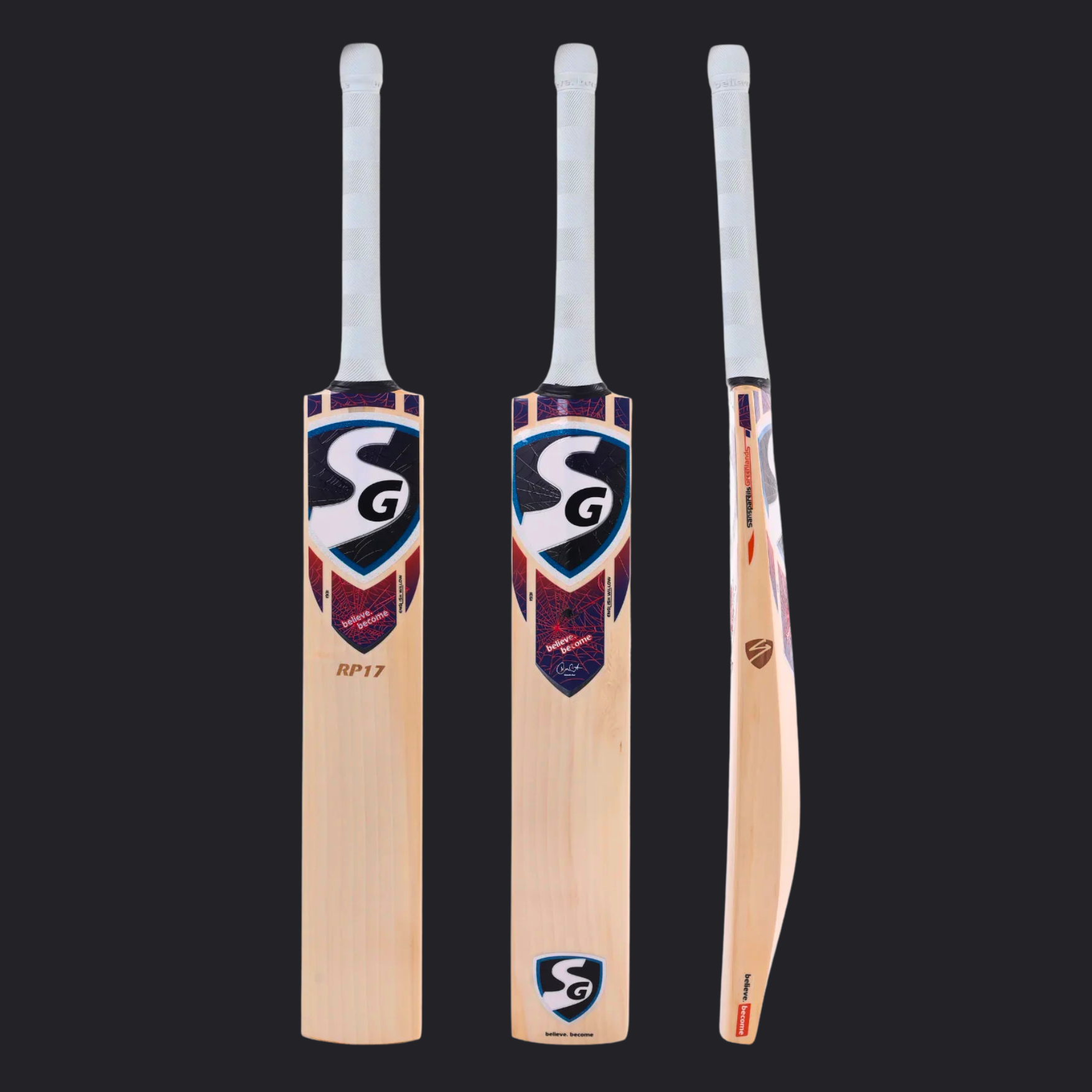 Image of SG - RP 17 (Rishabh Pant) English Willow Cricket Bat - SH