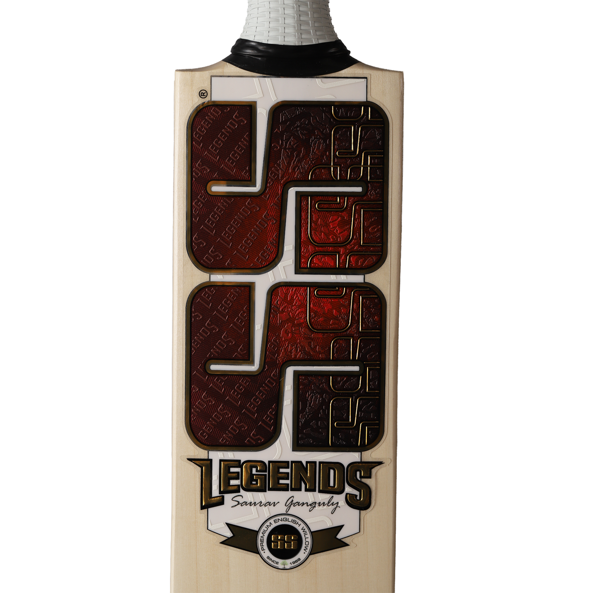 SS Legend Series premium stickering detail on the Sourav Ganguly cricket bat
