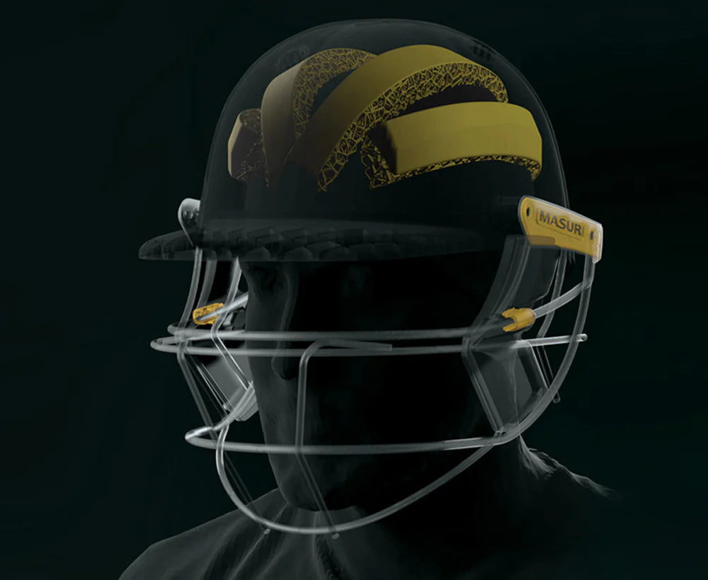 Masuri TrueFit 3D T Line Titanium Cricket Helmet – 3D Printed Lattice Padding | Matt Finish | BS7928 Certified